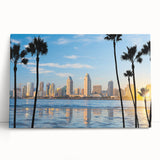 Black and white photograph of Coronado, California on stretched canvas, suitable as kitchen wall art or for bedroom ambiance.