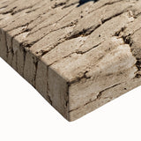 Black and white landscape art painting of Death Valley on stretched canvas, suitable for bedroom wall art.