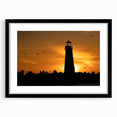 Colorful abstract art print depicting a textured view of Santa Cruz, framed in black, ideal for living room decor.