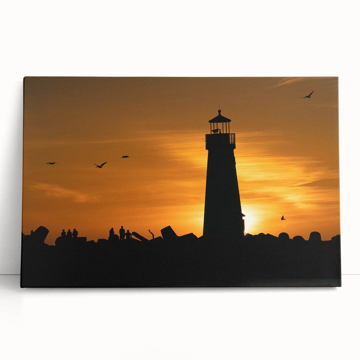 Black and white photo of Santa Cruz scenery on stretched canvas, ideal for kitchen wall art or bedroom ambiance.