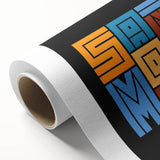 Art deco poster of Santa Monica scenery in pastel shades on rolled canvas, ideal for nursery wall art.