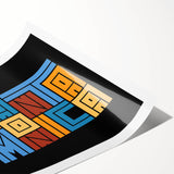 Extra large wall art featuring line art flowers in muted shades on rolled print, suitable for large living room decor.