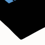 Large art of a black and white Santa Monica landscape on stretched canvas, suitable for bedroom wall decor.