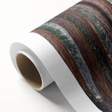 Art deco poster of California's Sequoia trees in muted green and brown tones on rolled canvas, suitable for nursery wall art.