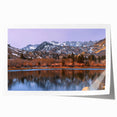Sierra Nevada landscape print on rolled canvas, featuring muted earth tones, ideal for art wall dining room decor.