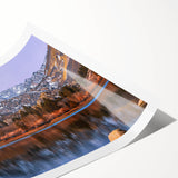 Extra large wall art featuring line art flowers in muted earth tones on rolled canvas, suitable for large living room decor.