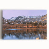 Black and white photo of Sierra Nevada on stretched canvas, ideal for kitchen wall art.