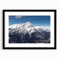 Extra large abstract art print of Colorado scenery in vibrant colors on a textured canvas, ideal for living room decor.
