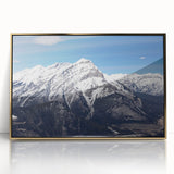 Mid-century modernist acrylic print of Vail, Colorado landscape in muted earth tones, ideal for modern art wall decor.