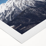 Art deco poster of Vail, Colorado scenery in pastel shades on rolled canvas, suitable for dining room wall art.