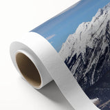 Art deco poster of Vail, Colorado landscape in soft pastel hues on rolled canvas, ideal for nursery wall art.