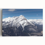 Black and white stretched canvas of Vail, Colorado landscape, ideal for kitchen wall art.