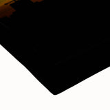 Large art of Denver skyline in black and white on stretched canvas, suitable for bedroom wall decor.