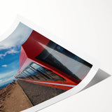 Extra large wall art featuring line art flowers in muted earth tones on a rolled print, suitable for large living room decor.