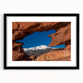 Extra large abstract art print of Colorado Springs with a textured finish in vibrant colors on a black framed canvas.