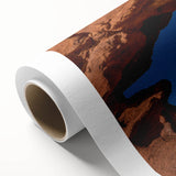 Art Deco style poster of Colorado Springs with pastel hues on rolled canvas, ideal for nursery wall art.