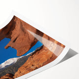 Extra large wall art featuring line art flowers in pastel shades on a rolled canvas, ideal for large living room decor.