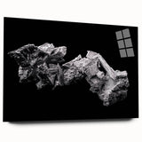 Large abstract wall art of Telluride, Colorado in muted earth tones on acrylic glass.