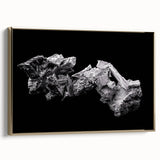 Framed canvas featuring a vintage-style landscape painting of Telluride, Colorado in gold and black tones.