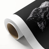 Art Deco poster of Telluride, Colorado scenery on rolled canvas, with muted earth tones, ideal for nursery wall art.