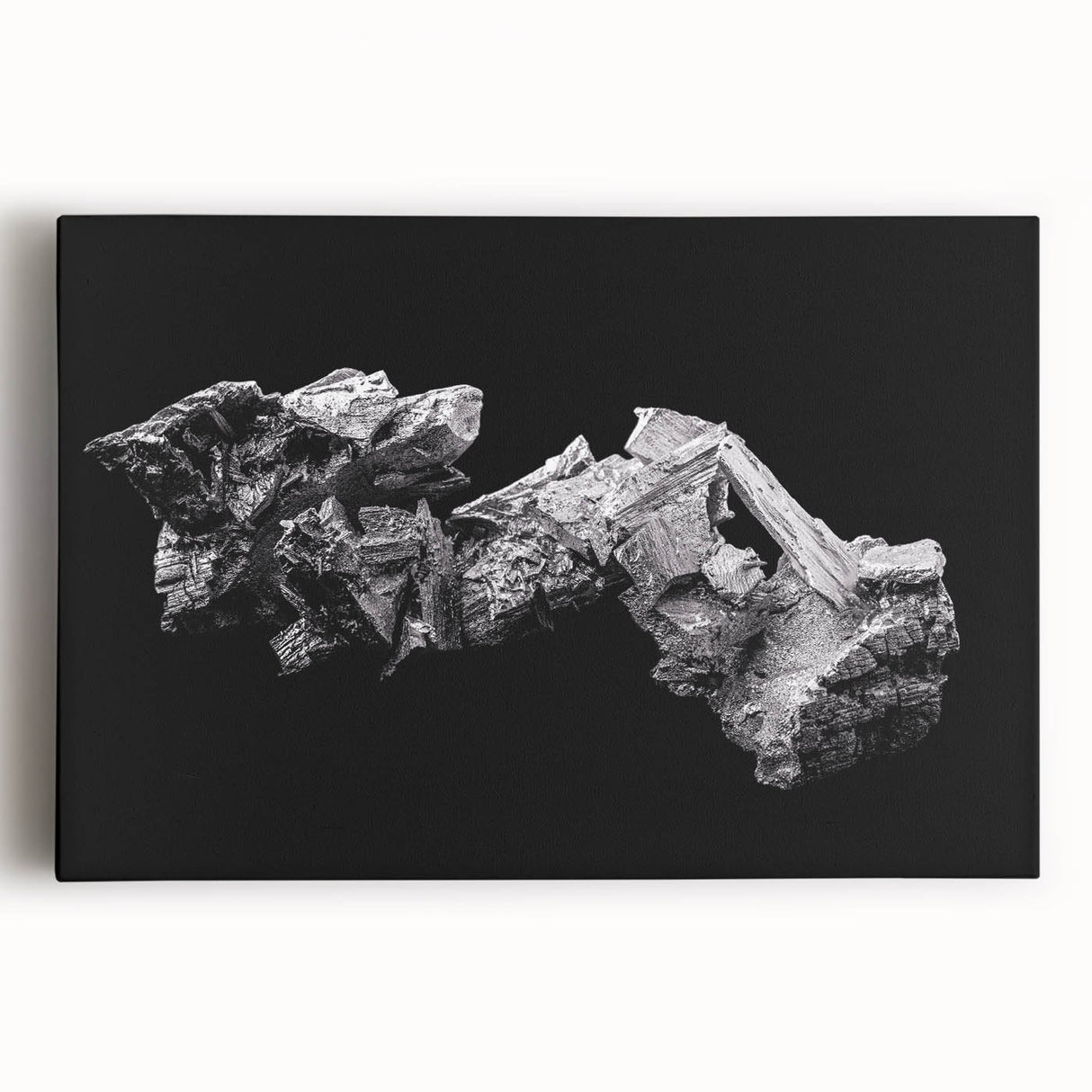 Black and white photograph of Telluride, Colorado on stretched canvas, ideal for kitchen wall art.