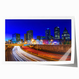 Rolled canvas print of Connecticut scenery with lush greenery and soft pastel shades, suitable for dining room wall art.