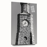 Large abstract wall art depicting Daytona scenery in vibrant colors on acrylic glass, ideal for bedroom or dining room decor.