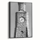 Black and white framed canvas of Daytona landscape, ideal for bedroom wall art with a vintage poster style.