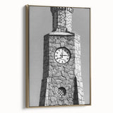 Framed canvas depicting a vintage Daytona landscape in black and gold tones, ideal for bedroom wall art.