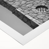 Art deco poster of Daytona scenery in pastel shades on rolled canvas, suitable for dining room wall art.