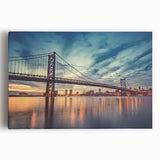 Black and white photograph of Delaware scenery on large stretched canvas, ideal for kitchen wall art.