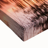 Black and white landscape art painting of the Everglades on stretched canvas, suitable for bedroom wall decor.