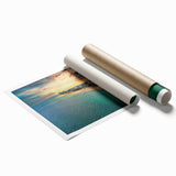 Extra large rolled print of Fort Lauderdale scenery with vibrant floral elements, ideal for classy bathroom wall art.