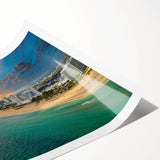 Extra large wall art depicting line art flowers in muted tones on a rolled canvas, suitable for large living room spaces.