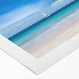 Art deco poster of the Florida Keys with pastel shades on rolled canvas, suited for dining room wall art.