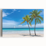 Black and white stretched canvas of Florida Keys scenery, ideal for kitchen wall art.