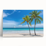 Black and white stretched canvas of the Florida Keys, ideal for kitchen wall art.