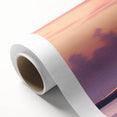 Art Deco style poster of Tampa skyline in pastel shades on rolled canvas, suitable for nursery wall art.