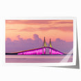 Rolled print of Tampa scenery with soft pastel shades, ideal for art wall dining room.