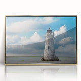 Framed acrylic print of Savannah, Georgia scenery in muted earth tones, ideal for modern art wall decor.
