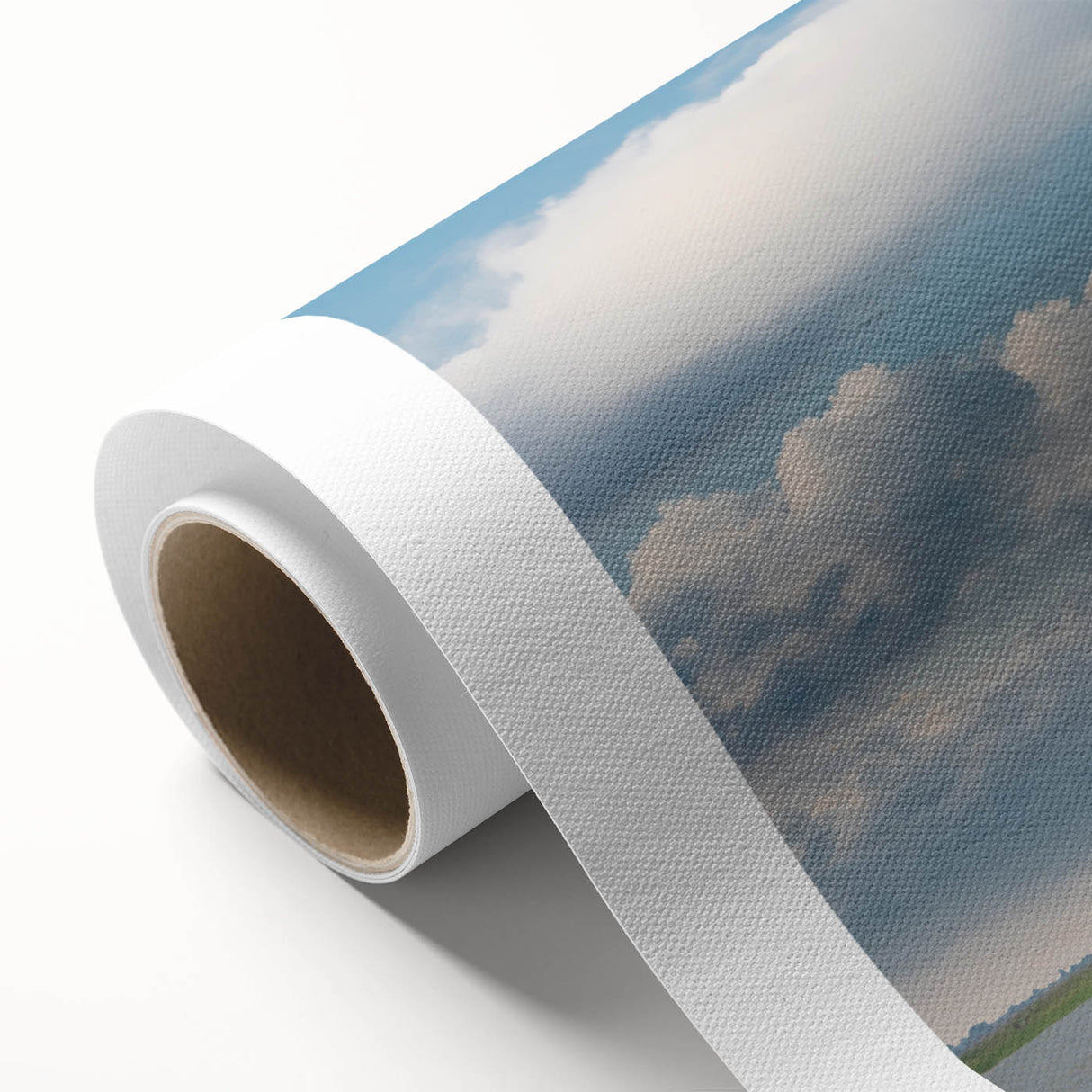 Art Deco poster of Savannah scenery in pastel colors on rolled canvas, ideal for nursery wall art.