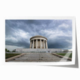 Rolled canvas print of a serene Indiana landscape, featuring soft pastel colors, ideal for art wall dining room.