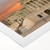 Art deco poster of Kansas scenery in muted earth tones on rolled canvas, suitable for dining room wall art.