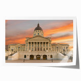 Extra large rolled print depicting vibrant floral scenery, ideal for art wall dining room or bathroom.