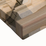 Black and white landscape art painting of Kansas scenery on stretched canvas, ideal for bedroom wall decor.