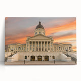 Black and white photo of Kansas scenery on large stretched canvas, ideal for kitchen wall art or bedroom ambiance.