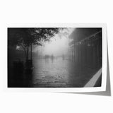 Rolled print of New Orleans scenery with detailed floral designs in muted earth tones, ideal for art wall dining room.