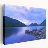 Acadia National Park scenery on large stretched canvas, featuring earth tones, ideal for kitchen wall art.