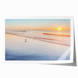 Extra large rolled print of a Maine scenery with vibrant green and blue hues, ideal for art wall dining room.