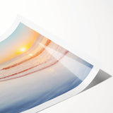 Extra large wall art featuring line art flowers in black on a white background, rolled print format.